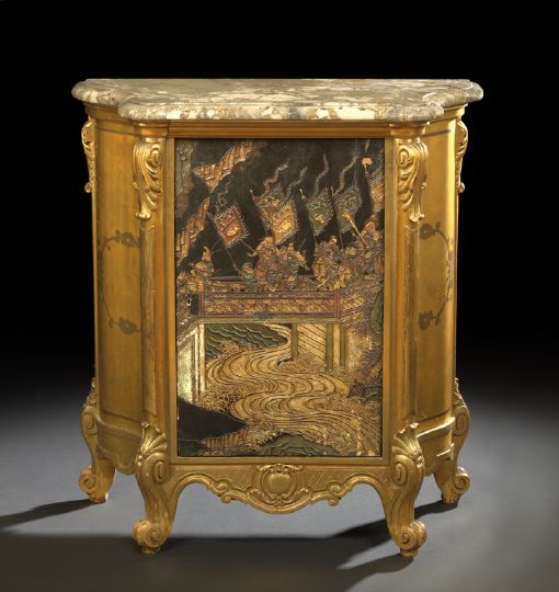 Louis XV Style Giltwood and Marble Top 2c43e