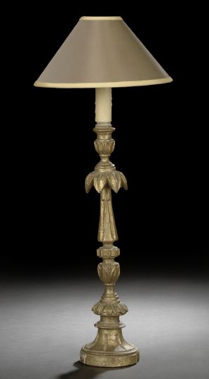 Italian Carved Giltwood Candlestick  2c464