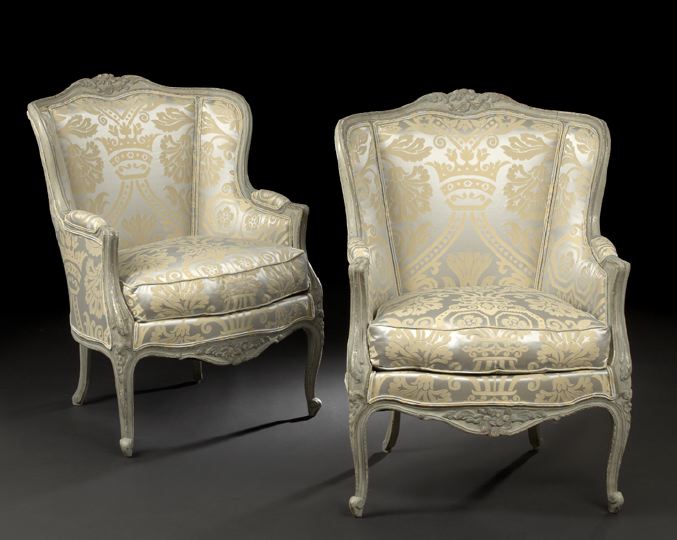 Pair of Louis XV-Style Polychromed