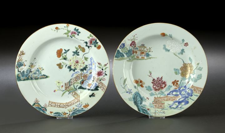 Two Chinese Export Porcelain Plates  2c8a2