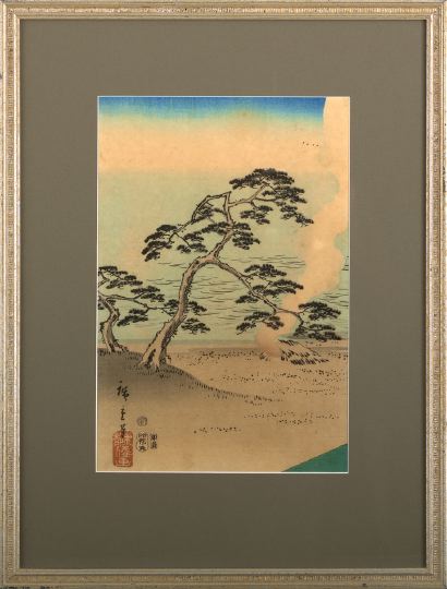 Japanese Framed Woodblock Print,