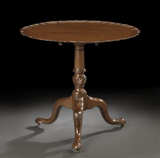 George III Mahogany Tripod Table,