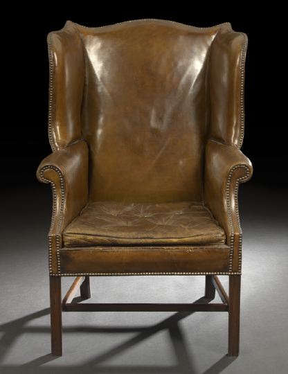 George III Style Mahogany Wing 2c8d7