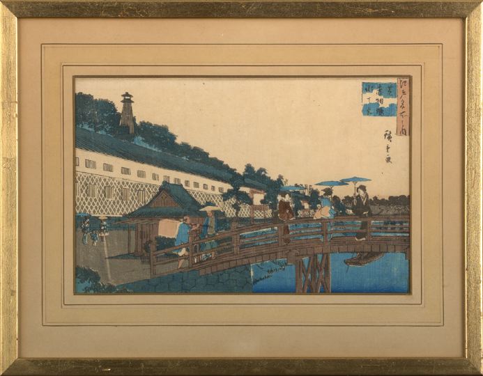 Japanese Framed Woodblock Print  2c8f7