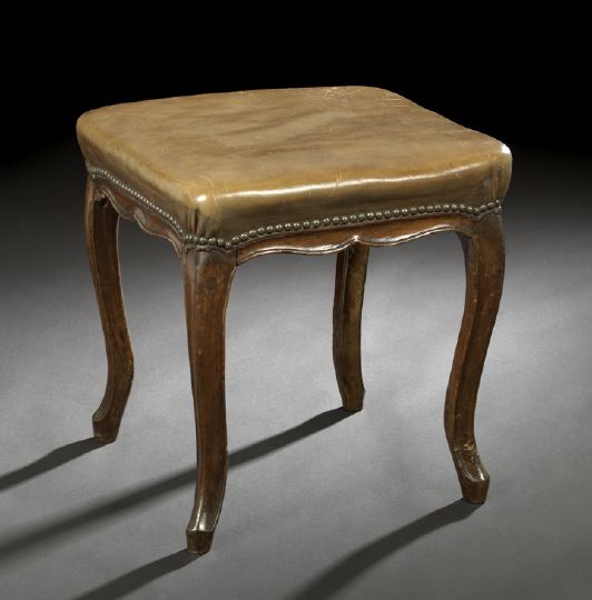 Provincial Louis XV Fruitwood Stool,