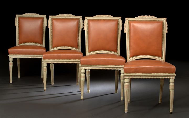 Suite of Four Louis XVI Style Polychromed 2c939