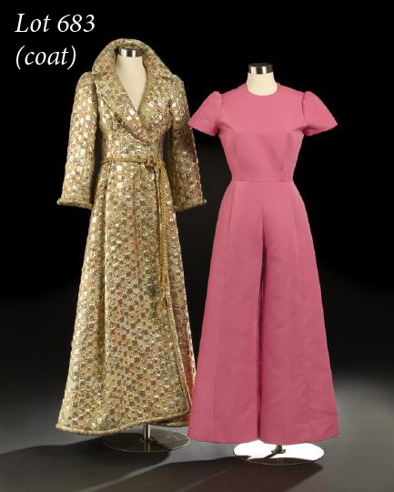 Scaasi Gold Brocade Evening Coat,  of