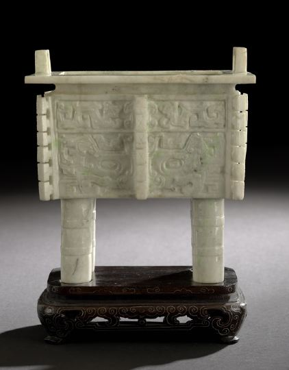 Chinese Carved Jade Model of a