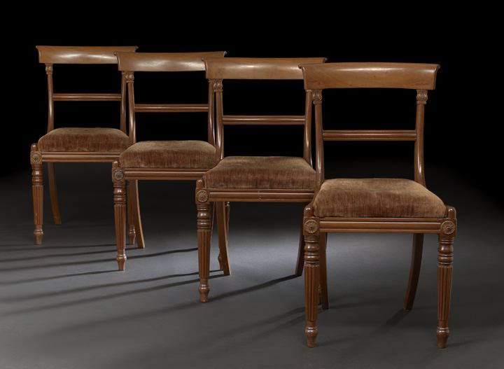 Suite of Four Late Regency Mahogany 2ca2c