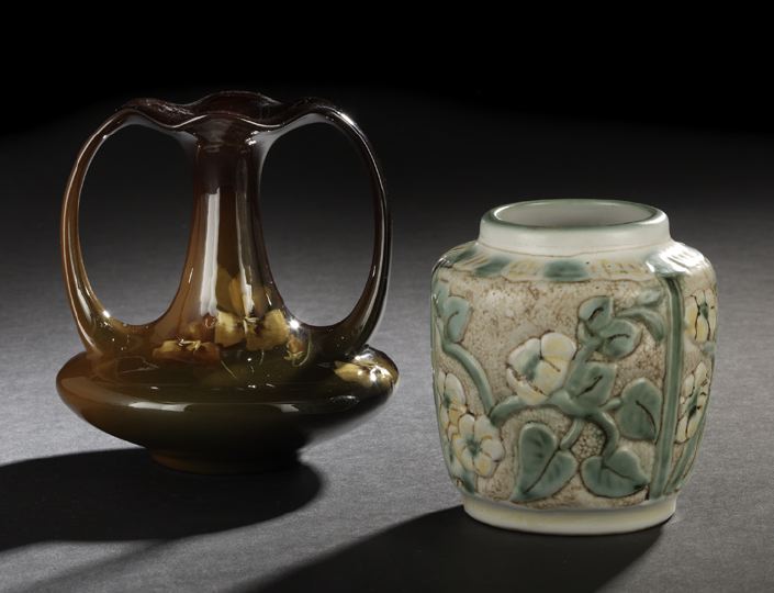 Two Pottery Vases one a good 2ca73
