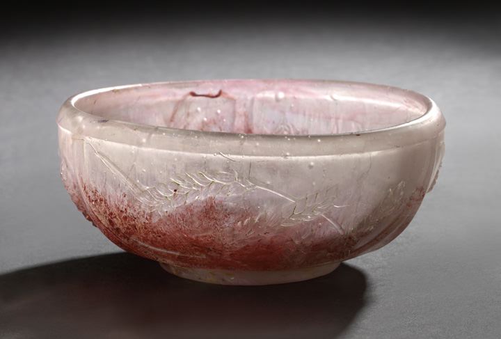 French Pate de Cristal Bowl,  first