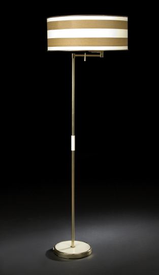 Retro Gilt Brass Floor Lamp mid 20th 2cab2