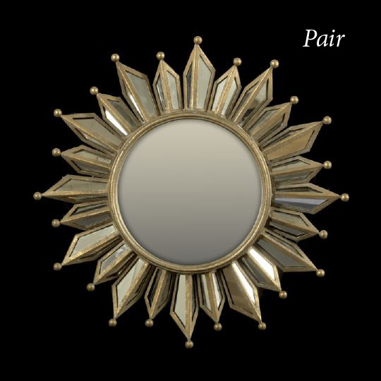 Pair of Italian Gilt Metal Sunburst 2cad2