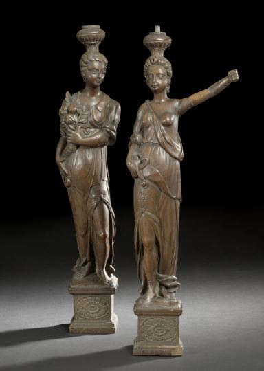 Attractive Pair of German Carved