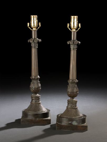 Pair of Louis-Philippe Patinated
