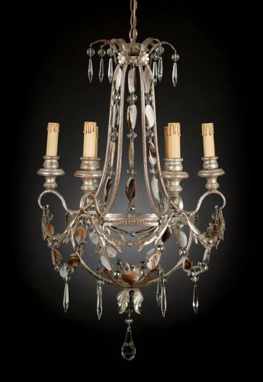 Italian Art Deco Silvered Wrought-Iron