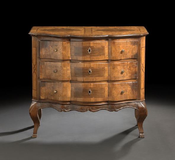 South German Walnut Commode mid 19th 2c794