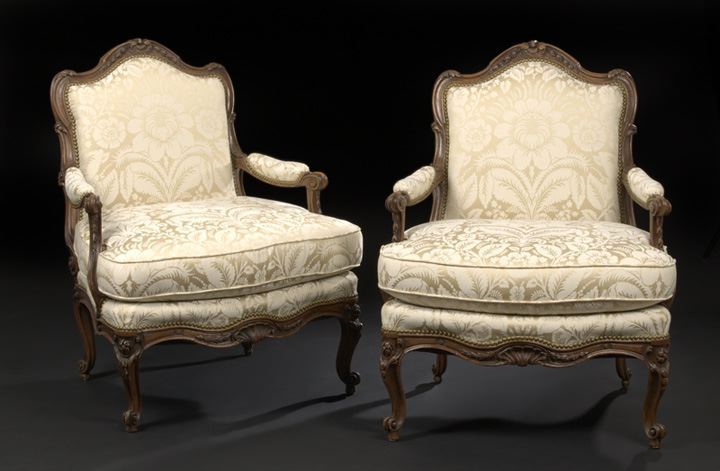 Pair of Louis XV-Style Fruitwood