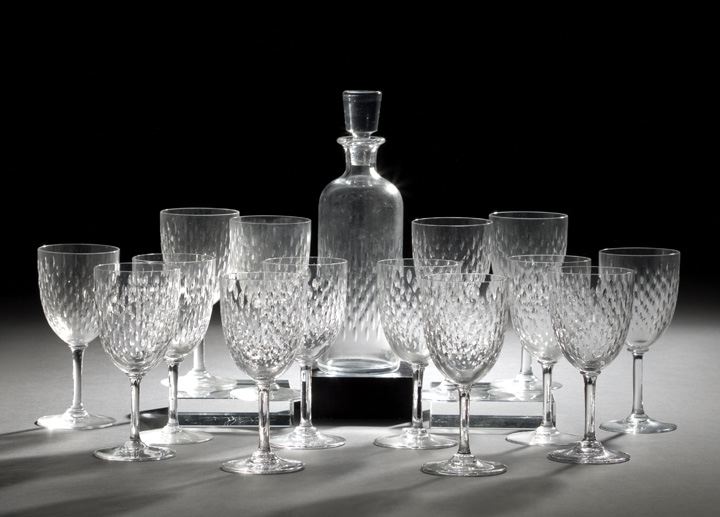 Fourteen Piece Baccarat Raindrop Cut 2c80e