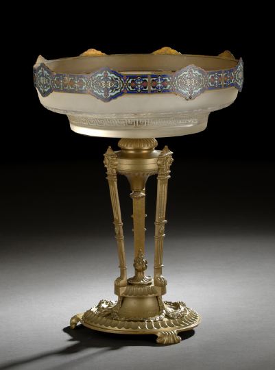 French Gilded and Champleve Enamel Mounted 2c863