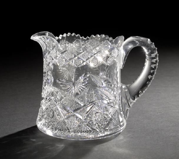 American Brilliant Cut Glass Pitcher  2cc98