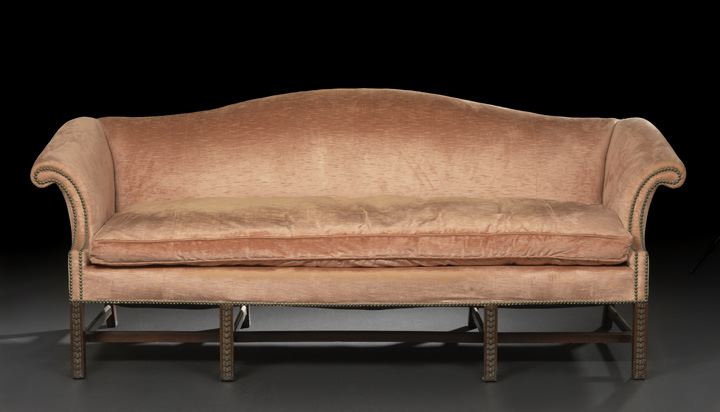 George III Style Mahogany Camel Back 2caf1