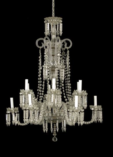 George IV Style Cut Glass Twelve Light 2caf7