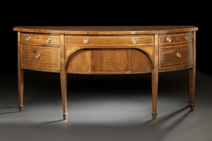 Late George III Mahogany Bowfront