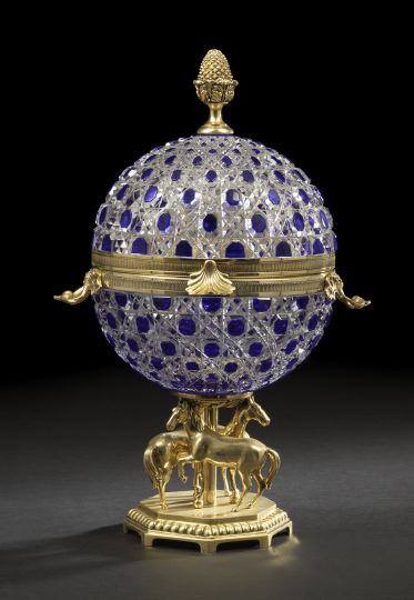 Faberge, Ltd., Brass-Mounted Cut Glass