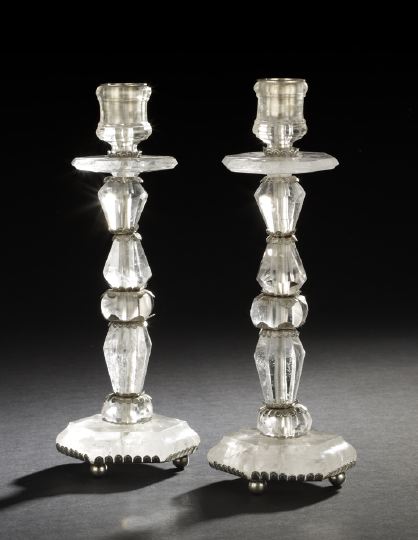 Pair of Italian Style Silver Alloy Mounted 2cbab
