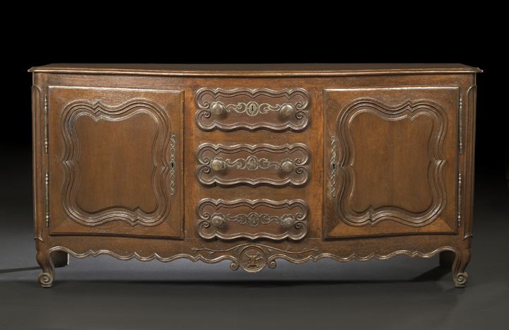 Provincial Louis XV Style Oak Buffet  2cbc0