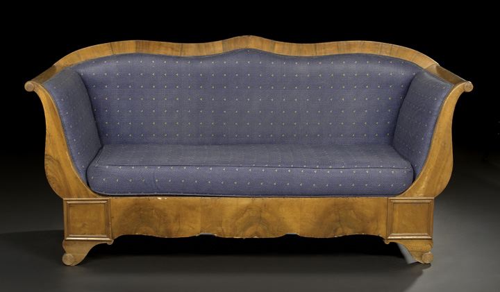 Biedermeier Walnut Settee first 2cbd6