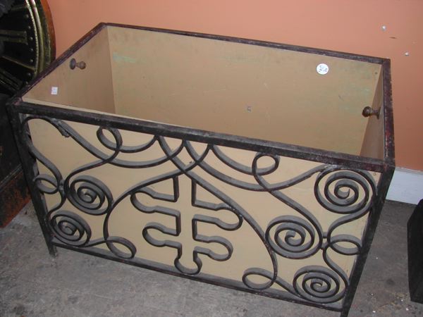 Large Pair of Continental Wrought Iron 2d099