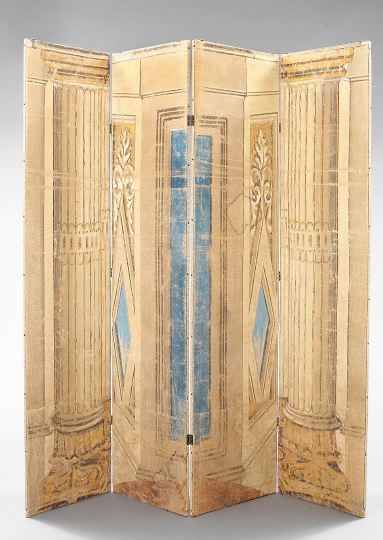 Tall French Four Panel Polychromed 2d0a8