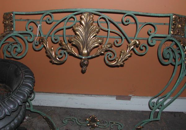 Continental Polychromed Wrought Iron 2d0c4