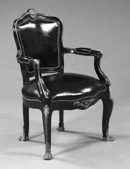 Fine Louis XV Style Ebonized and 2d0d9