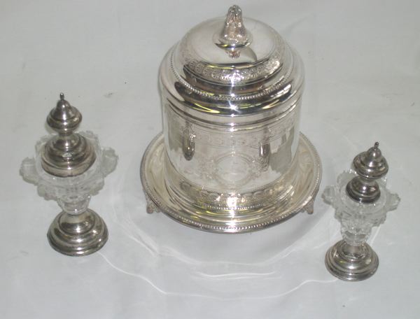 Group of Three Silver Table Items  2d107