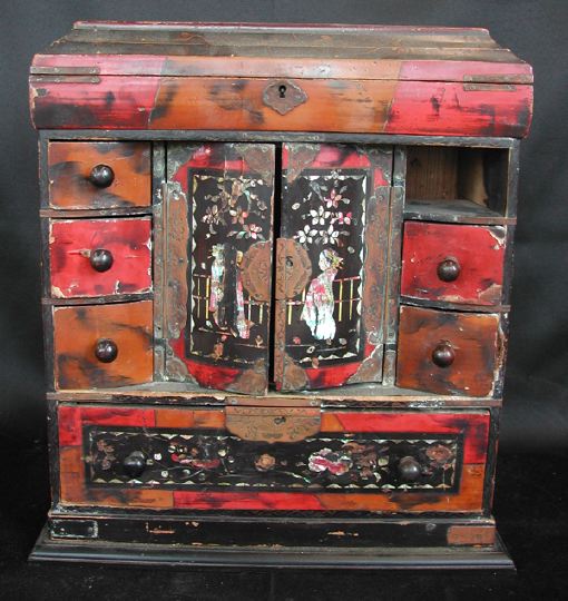 Japanese Meiji Export Lacquer Jewel 2d133