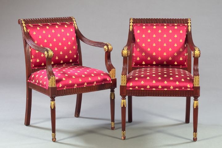 Pair of Regency-Style Mahogany