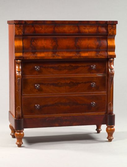 Victorian Flame Mahogany Chest 2d147