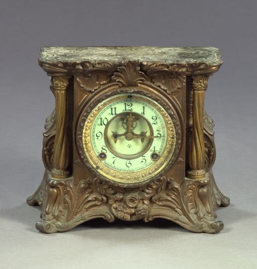 Ansonia Clock Company Gilded Spelter 2d17d