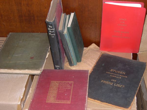 Large Group of Sheet Music and Bound