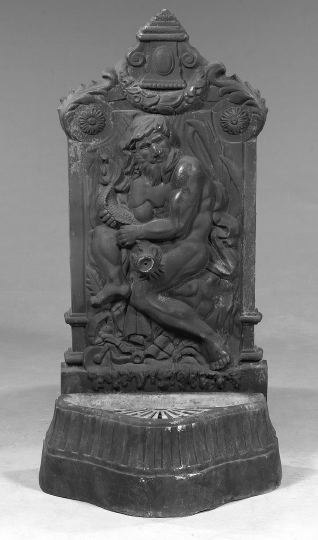 Cast-Iron Relief Wall Fountain,