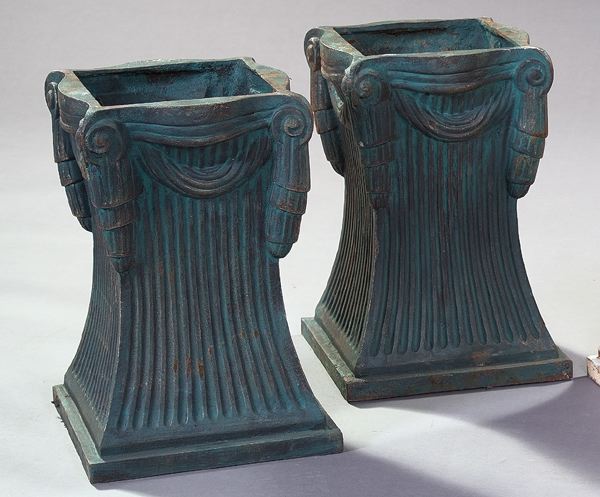 Pair of Neoclassical Style Cast Iron 2d1d7