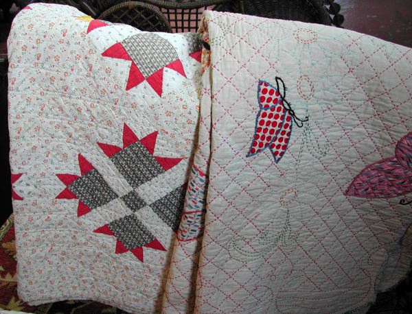 Two American Pieced Quilts,  early