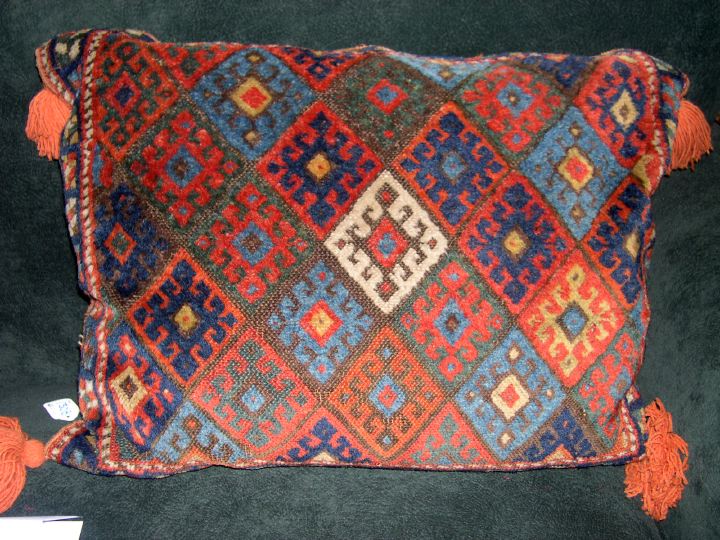 Oriental Carpet-Faced Sofa Pillow,