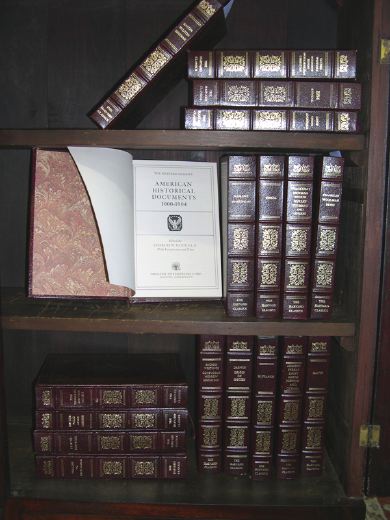 Collection of Thirty Leather-Bound Volumes,