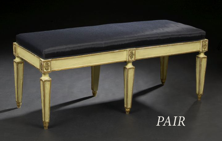 Pair of Directoire-Style Polychromed