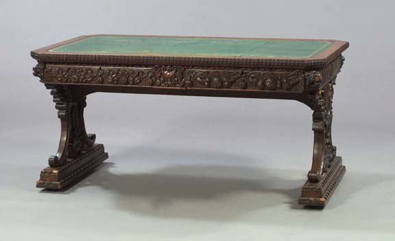 English Oak Writing Table,  in