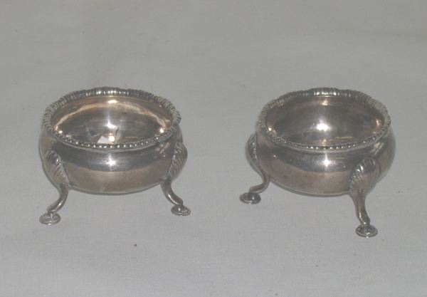 Pair of George III Circular Pad Footed 2d04a